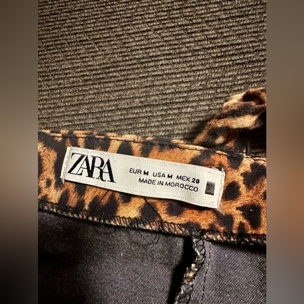 Zara Animal Print Fitted Mini Dress. - Picture 6 of 8